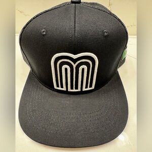 Black Mesh Snapback Mexico Cap with Logo